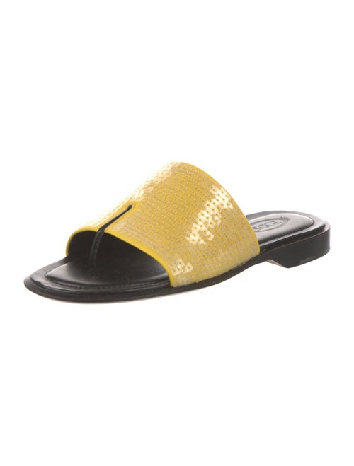 Tod's Sequins Sequin Embellishments Slides