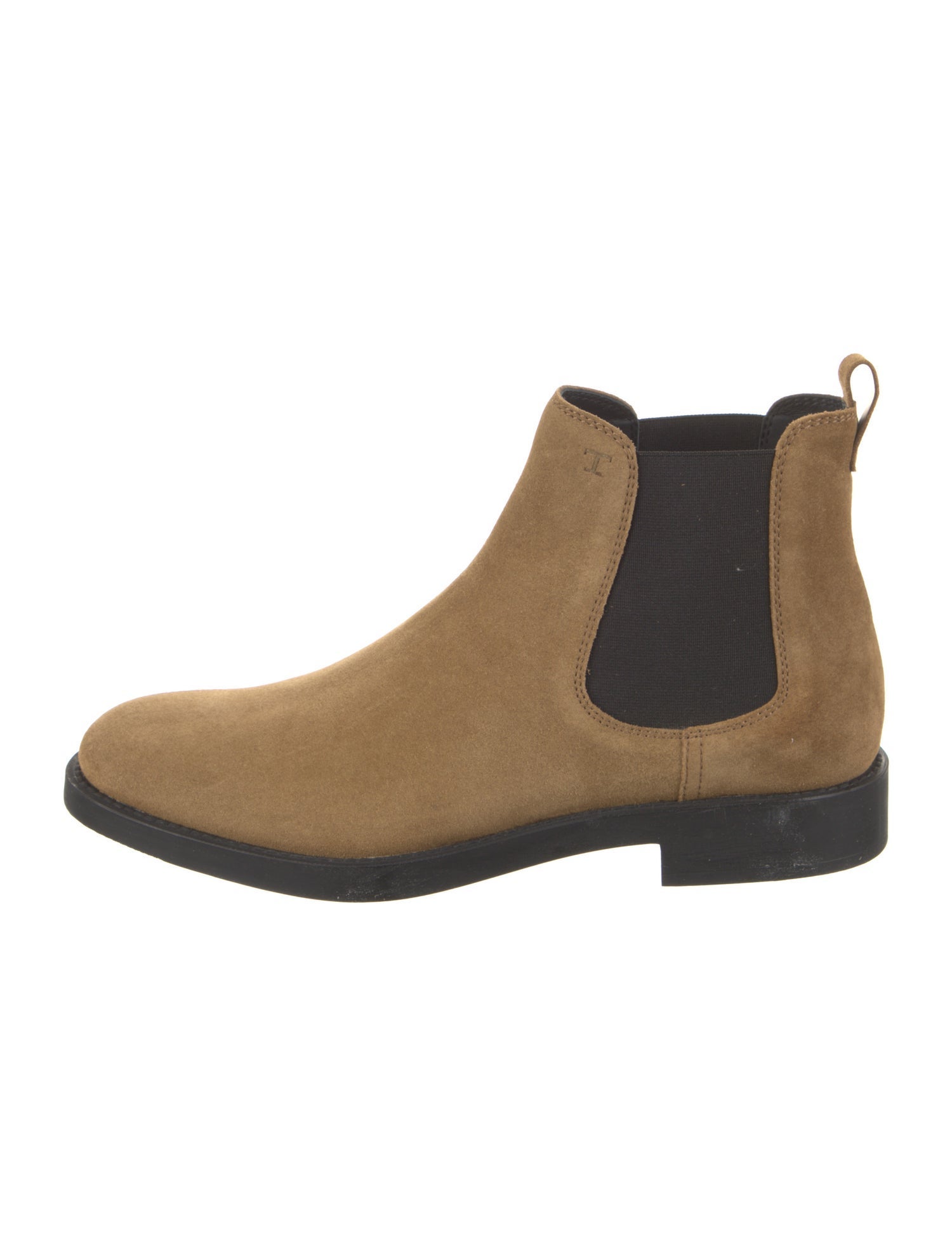 Tod's Suede Colorblock Pattern Chelsea Boots