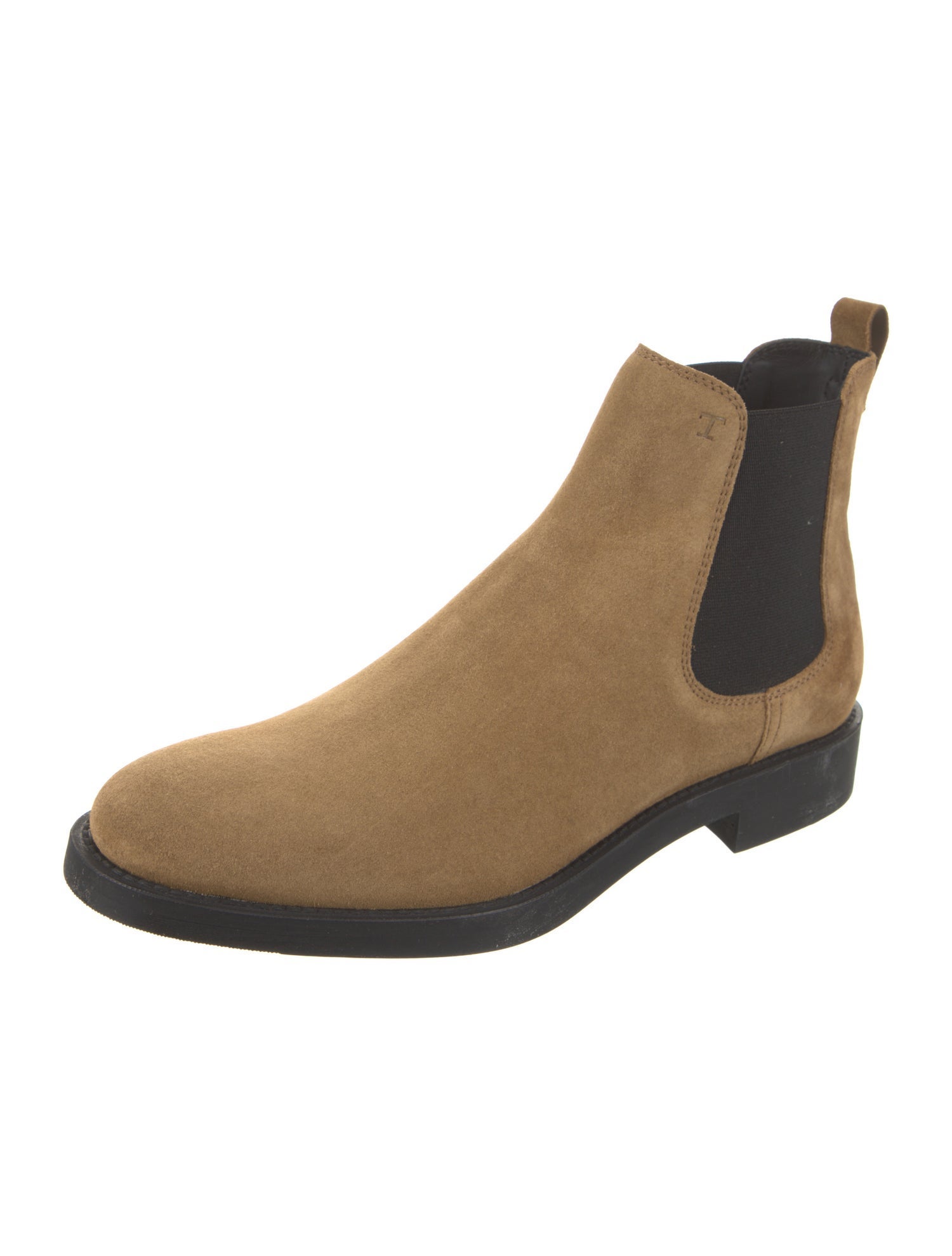 Tod's Suede Colorblock Pattern Chelsea Boots