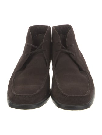 Tod's Suede Lace-Up Boots