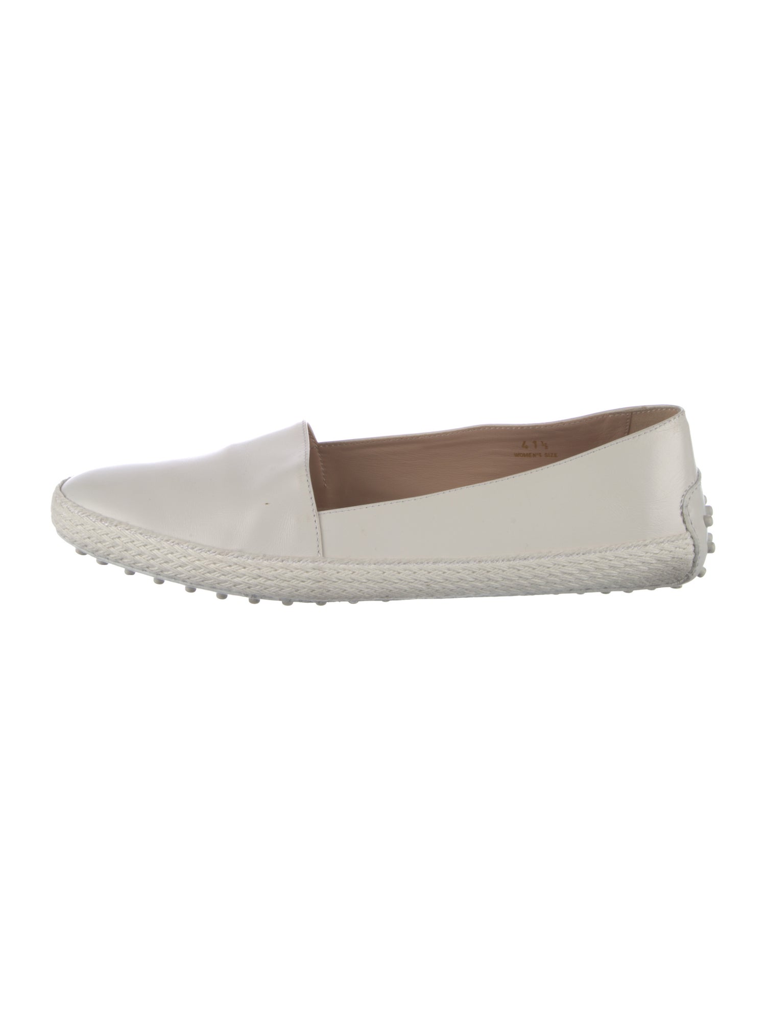 Tod's Leather Braided Accents Espadrilles