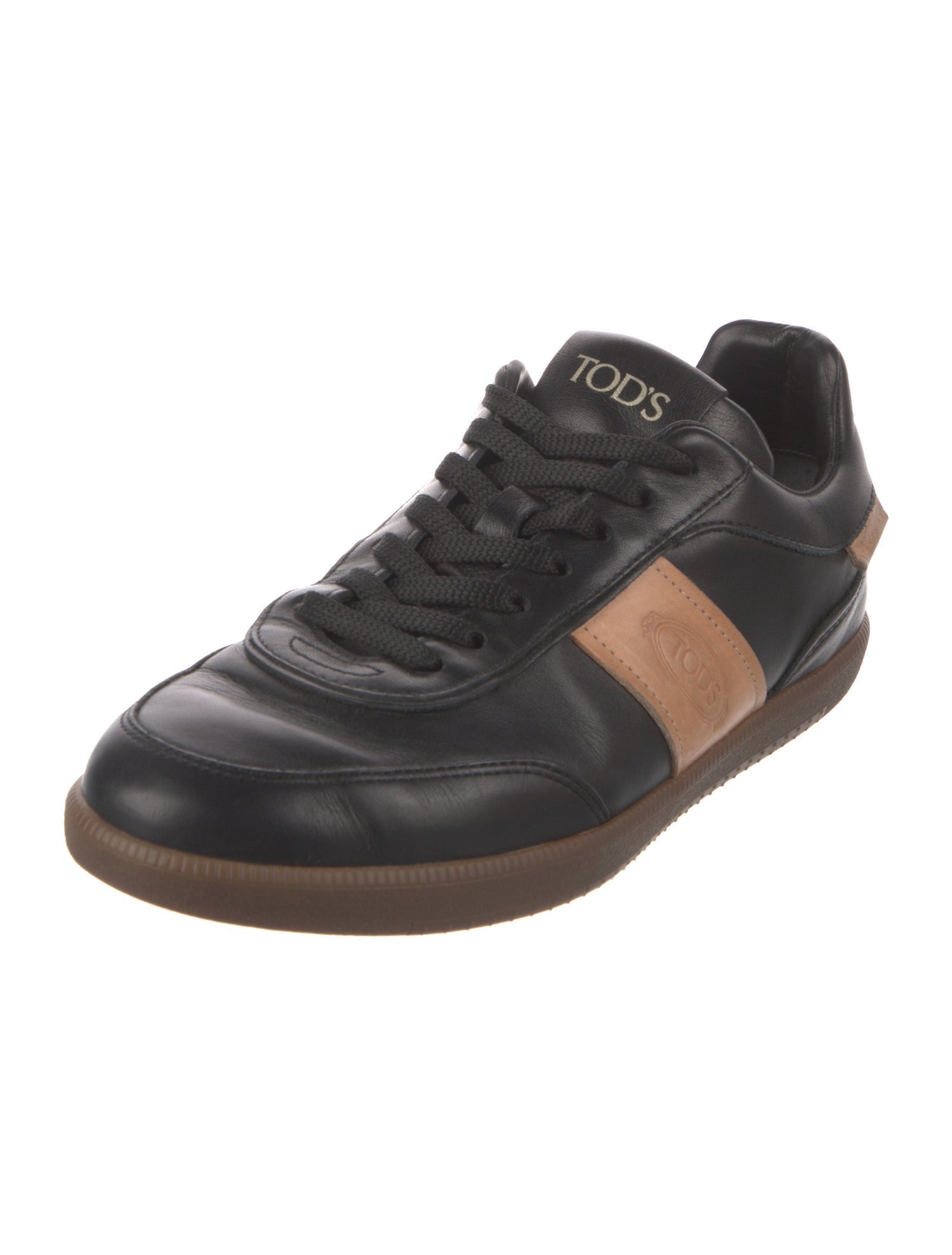 Tod's Leather Colorblock Pattern Sneakers