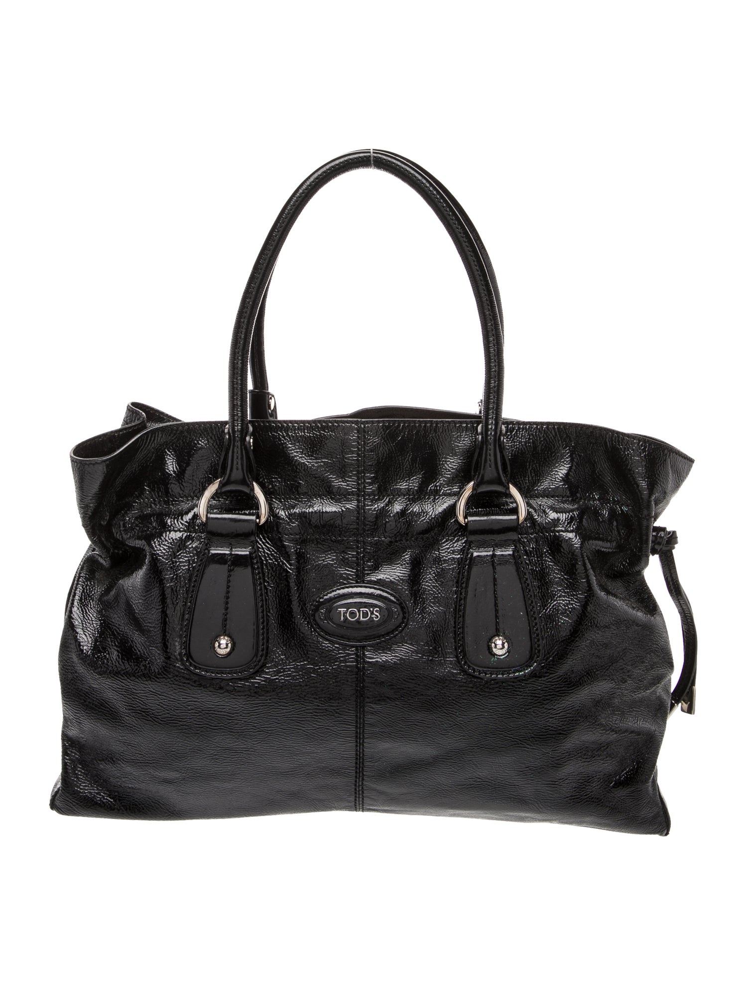 Tod's Patent Leather Top Handle Bag