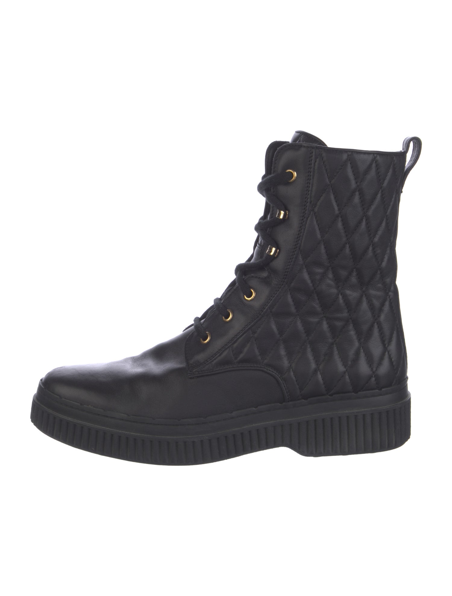 Tod's Leather Combat Boots