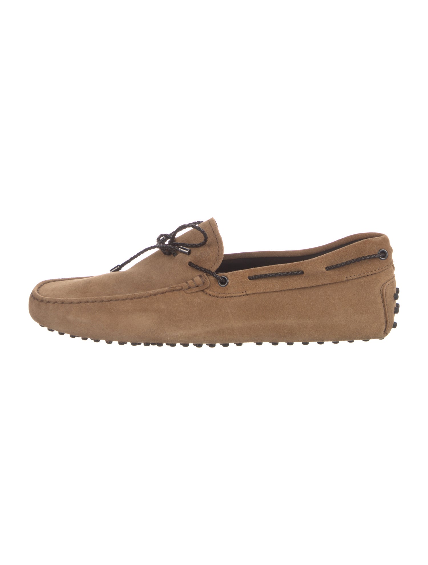 Tod's Suede Bow Accents Boat Shoes