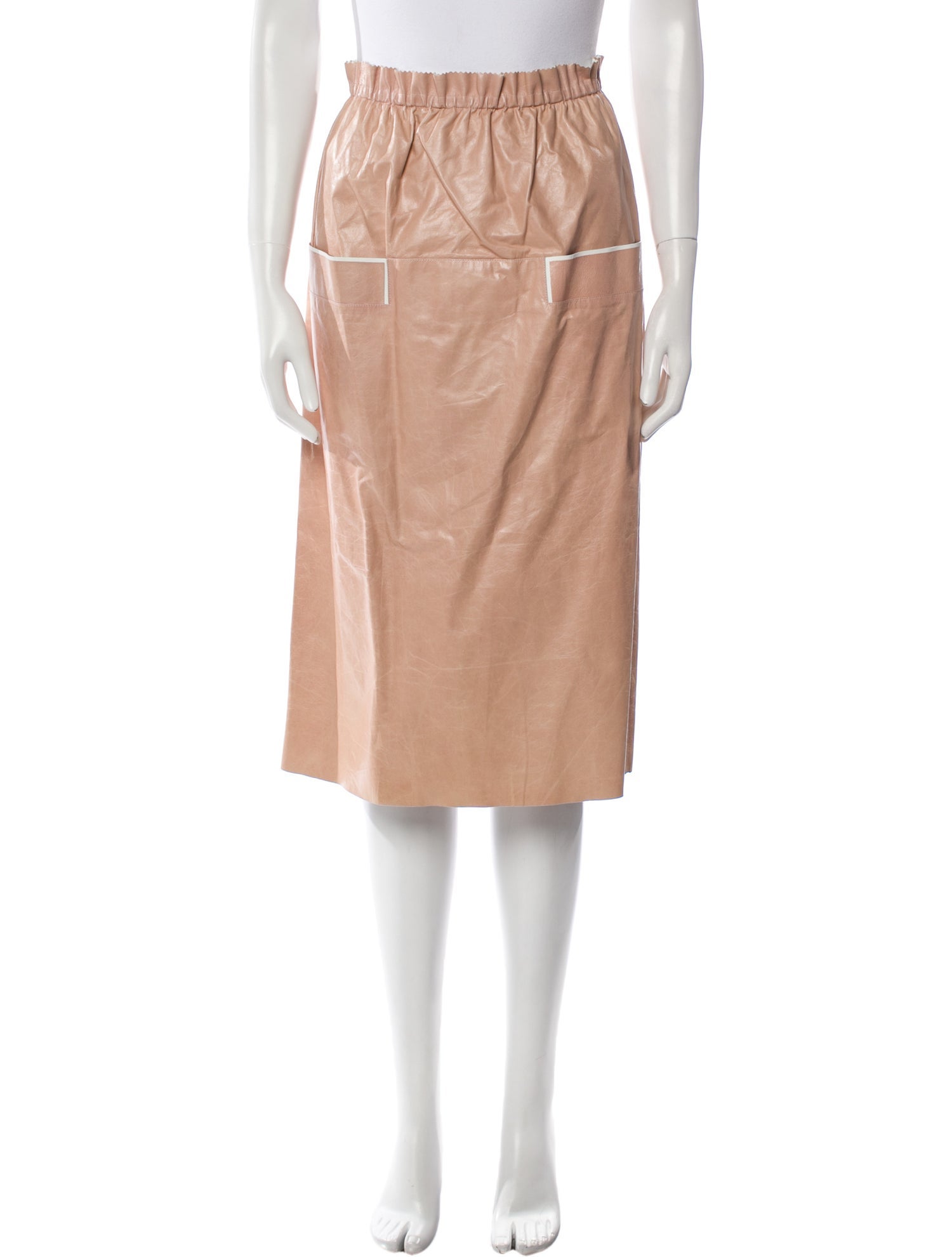 Tod's Leather Knee-Length Skirt