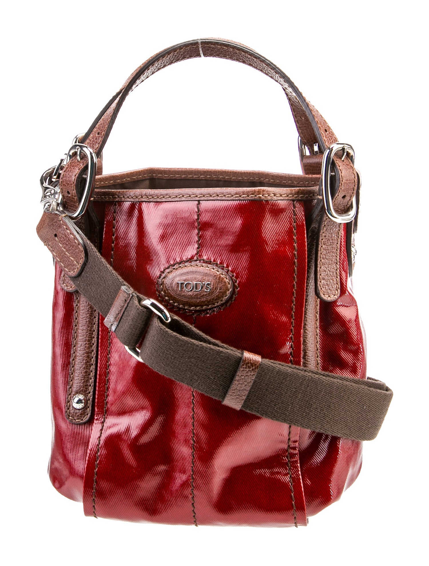 Tod's Patent Leather Top Handle Bag