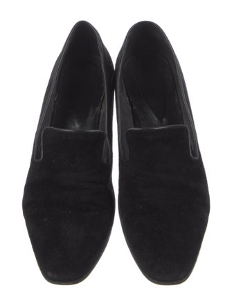 Tod's Suede Leather Trim Embellishment Loafers