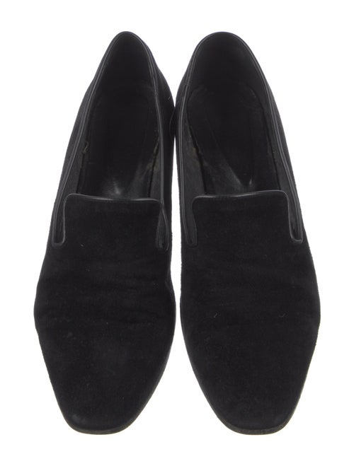 Tod's Suede Leather Trim Embellishment Loafers