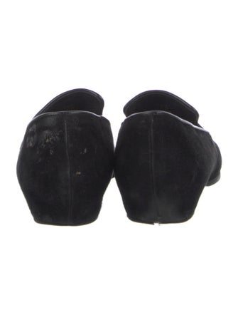 Tod's Suede Leather Trim Embellishment Loafers