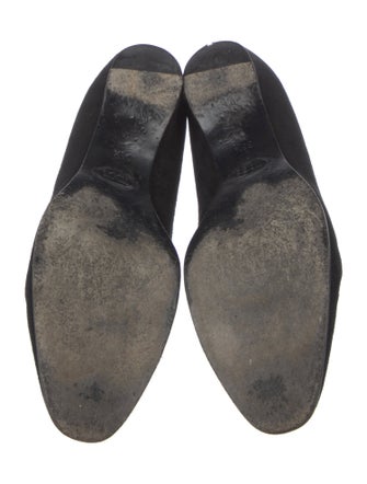 Tod's Suede Leather Trim Embellishment Loafers