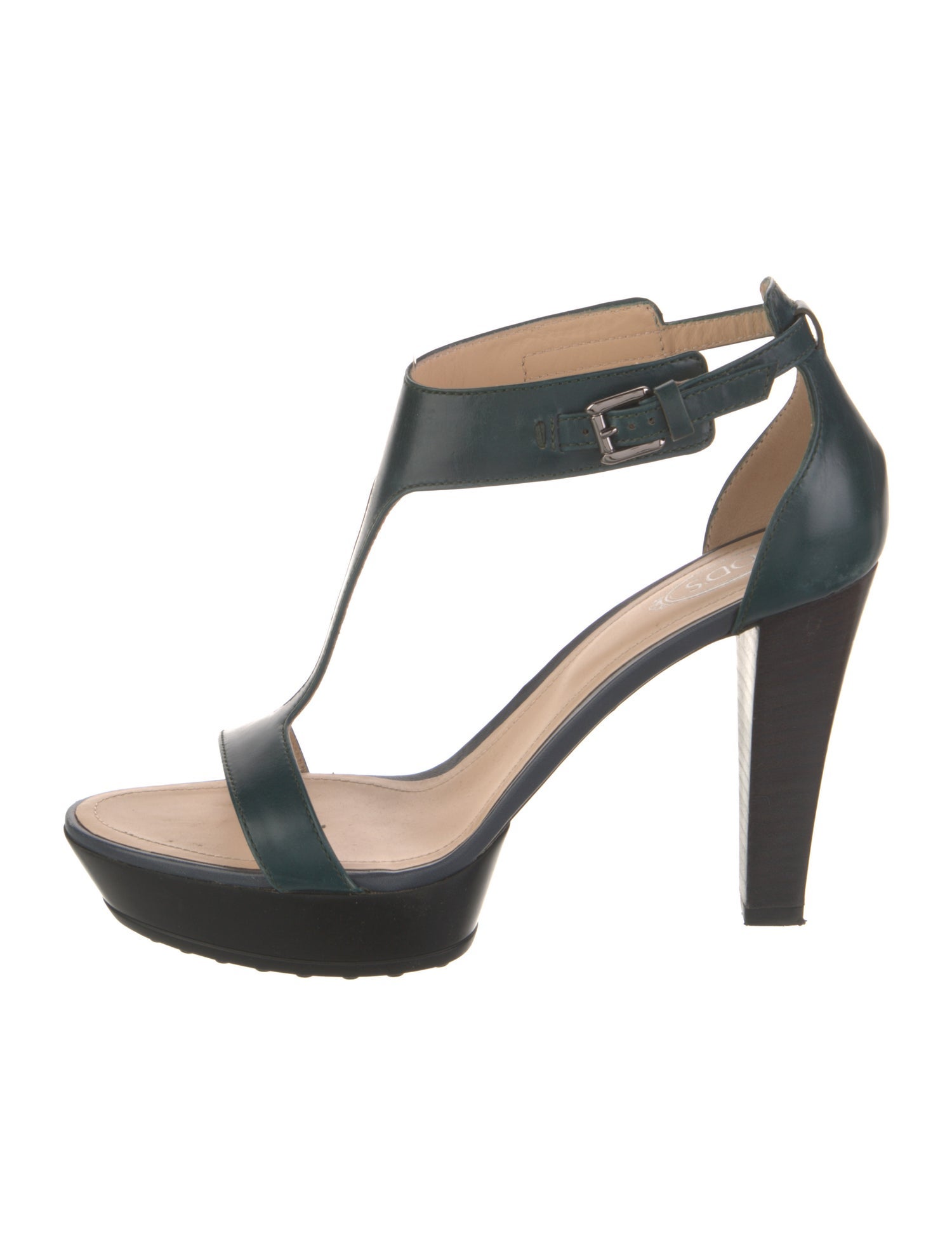 Tod's Leather T-Strap Pumps