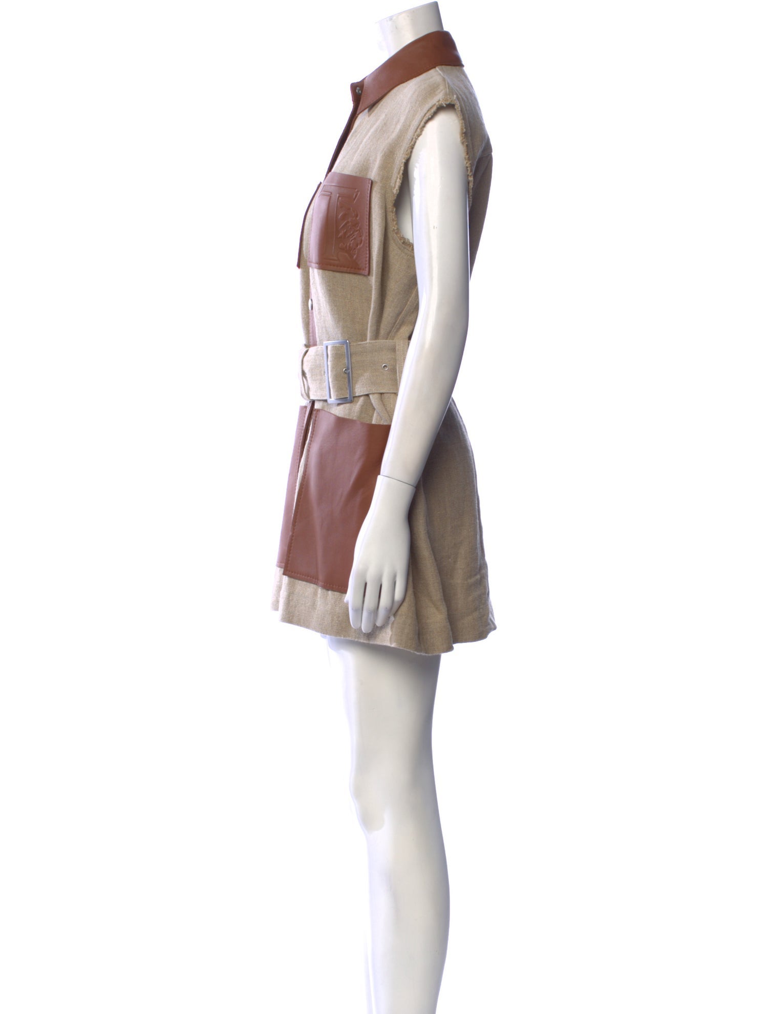 Tod's Colorblock Pattern Mini Dress