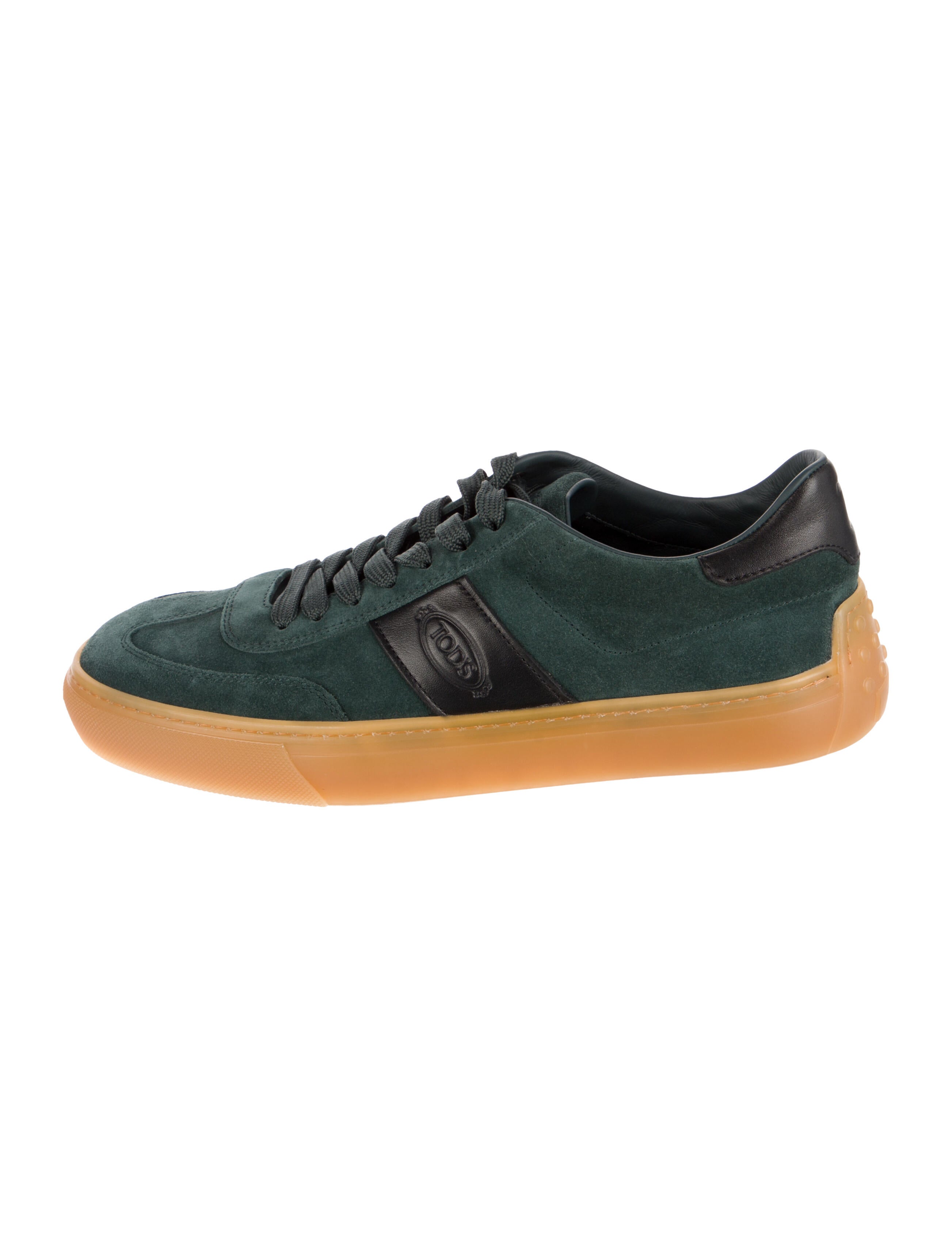 Tod's Suede Colorblock Pattern Sneakers w/ Tags