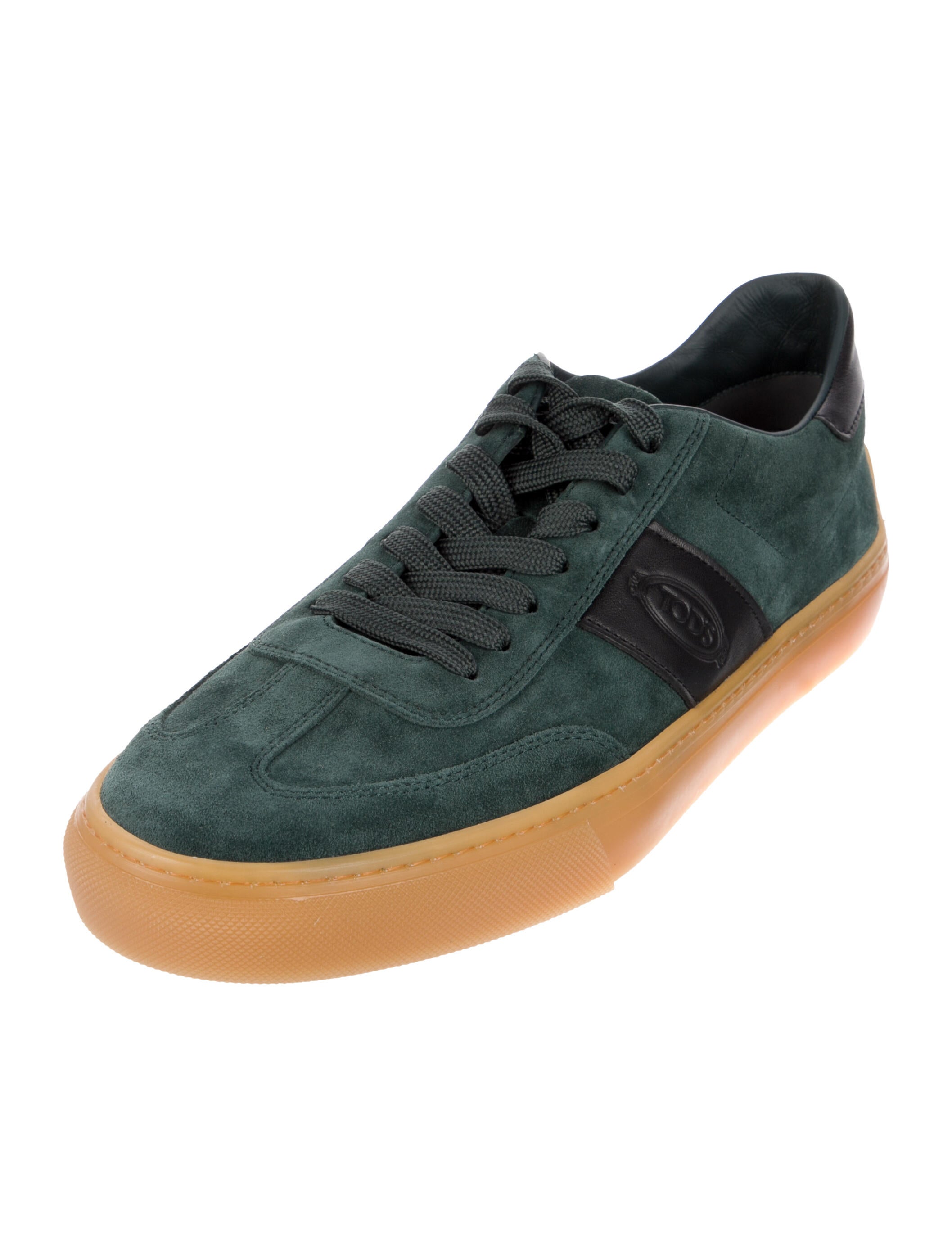 Tod's Suede Colorblock Pattern Sneakers w/ Tags