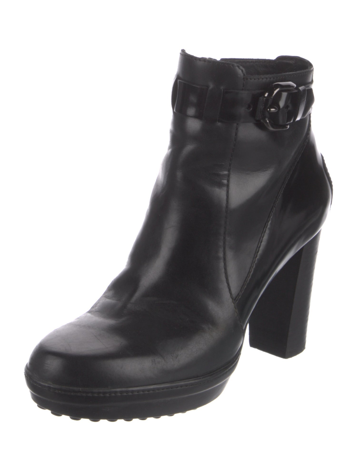 Tod's Leather Rain Boots