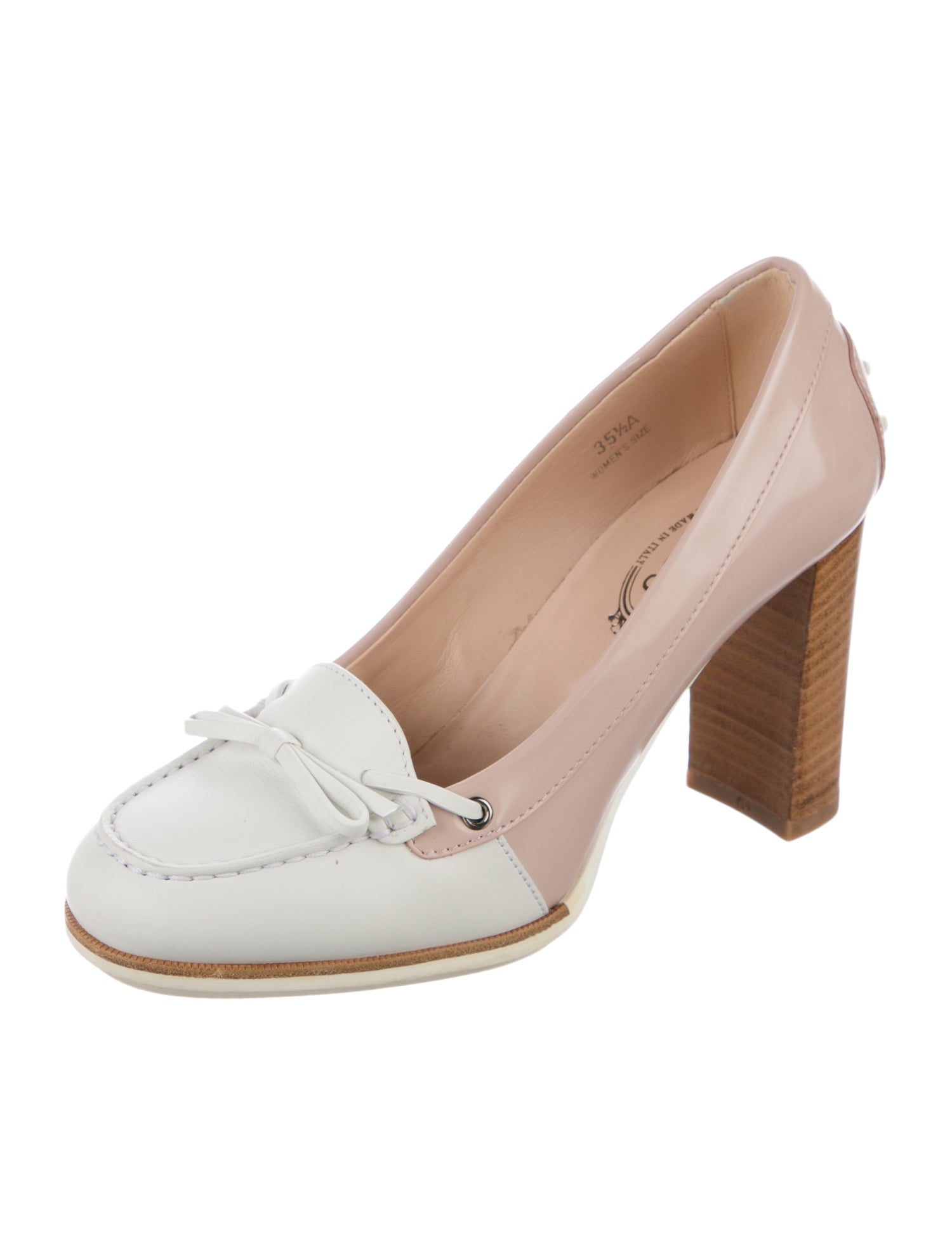 Tod's Leather Bow Accents Pumps