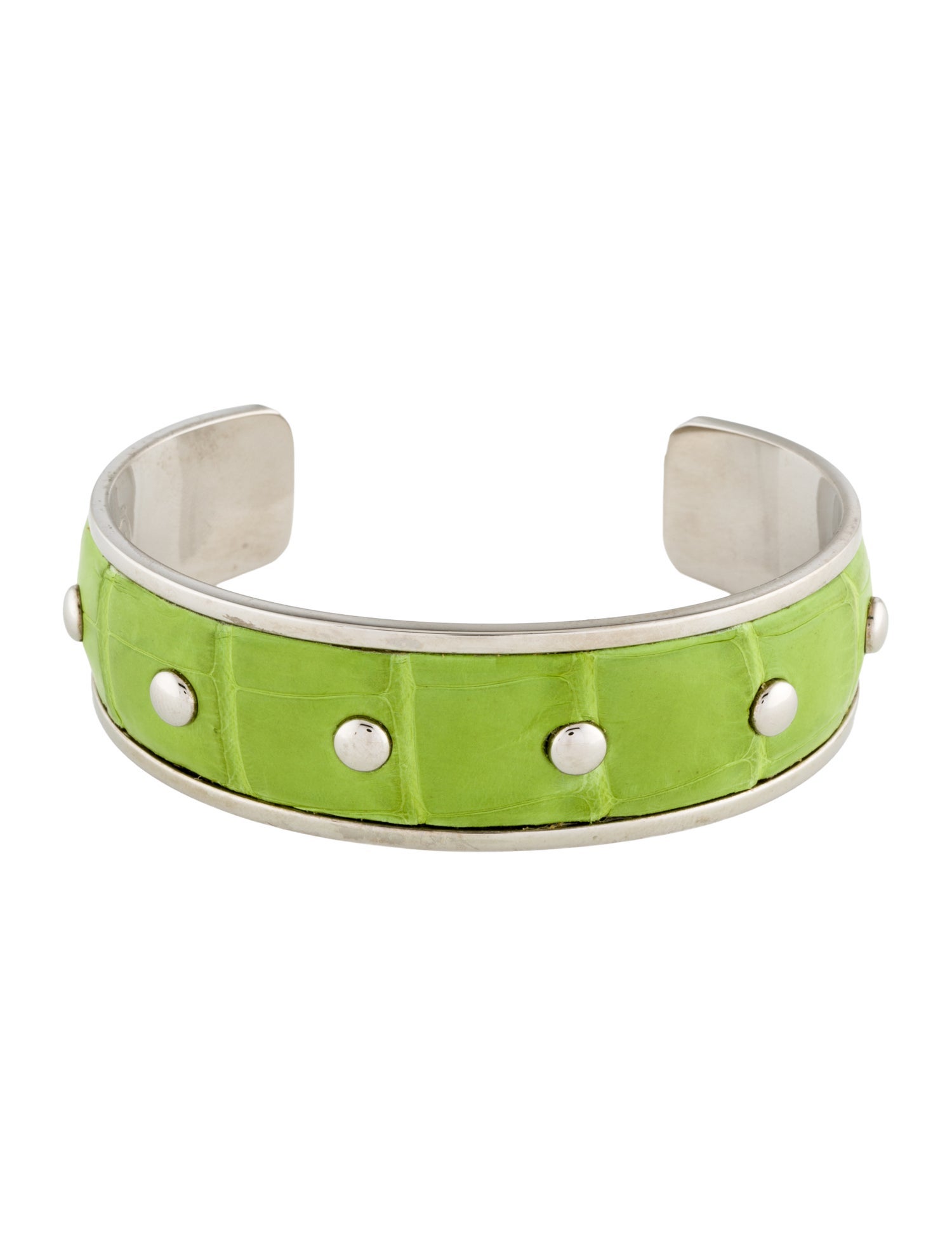 Tod's Leather Studded Cuff Bracelet