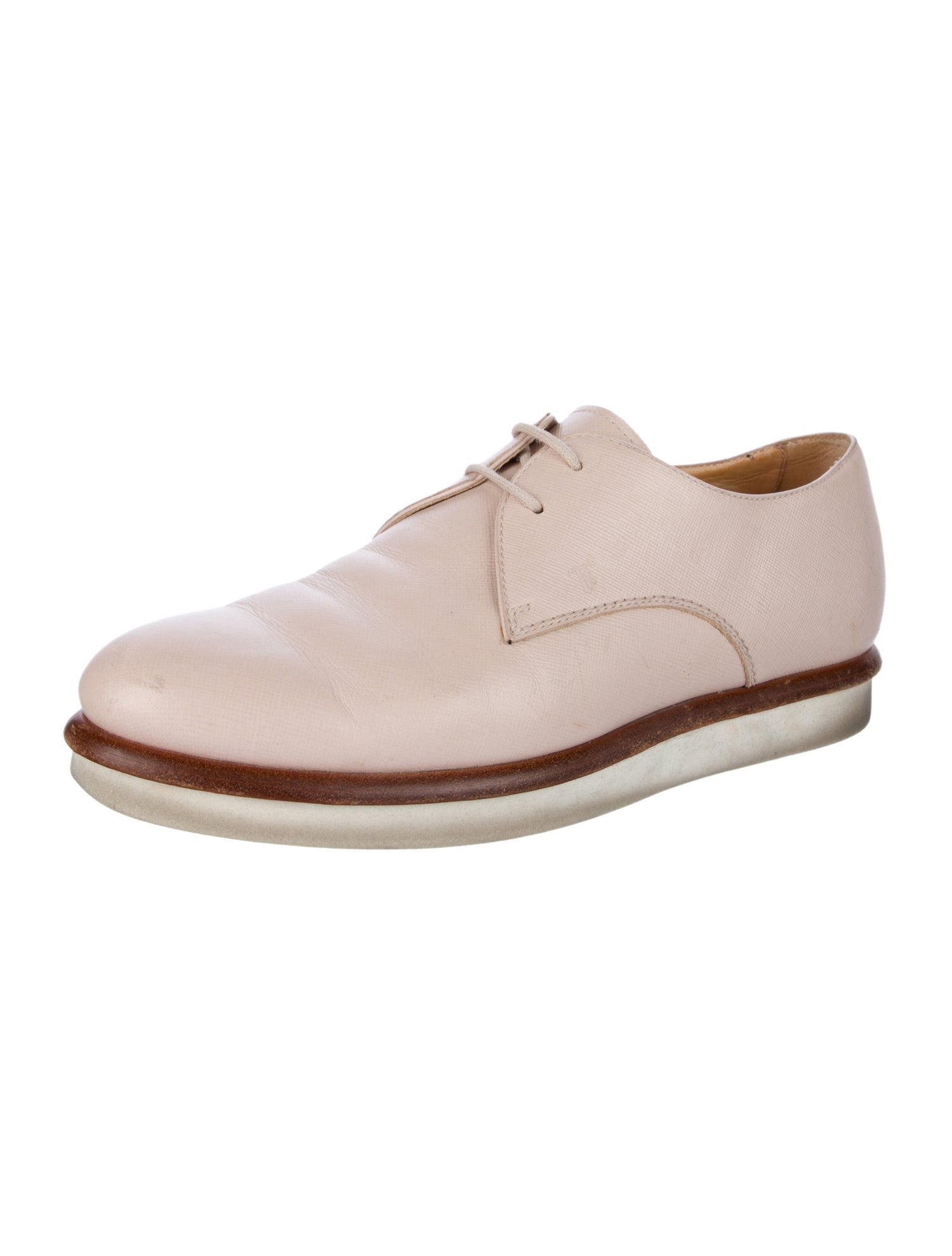 Tod's Saffiano Leather Oxfords