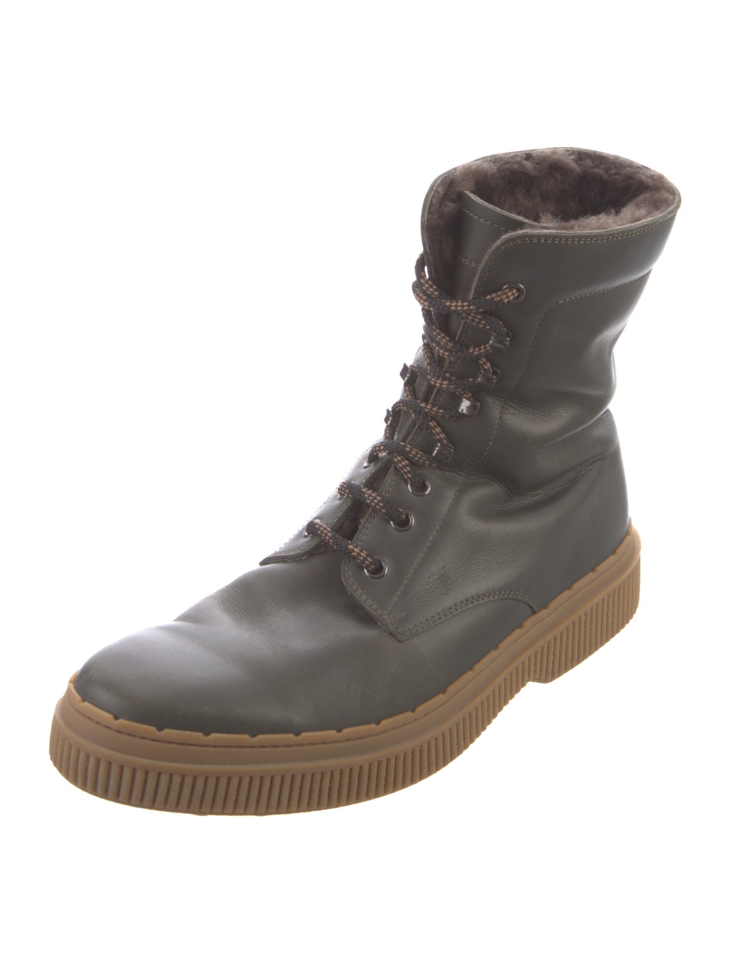 Tod's Leather Lace-Up Boots