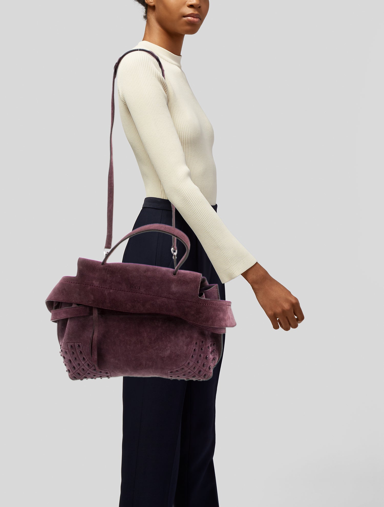 Tod's Suede Shoulder Bag