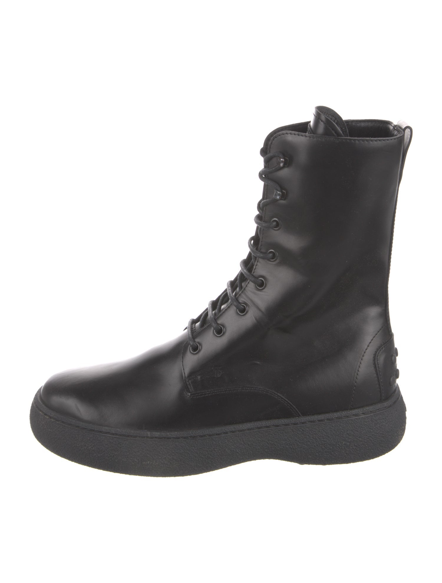 Tod's Leather Combat Boots