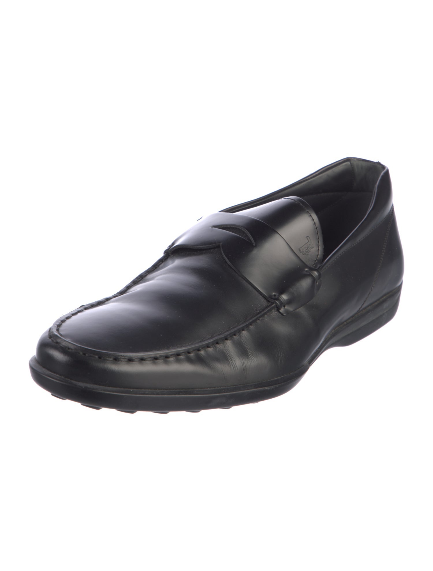 Tod's Horsebit Accent Leather Loafers