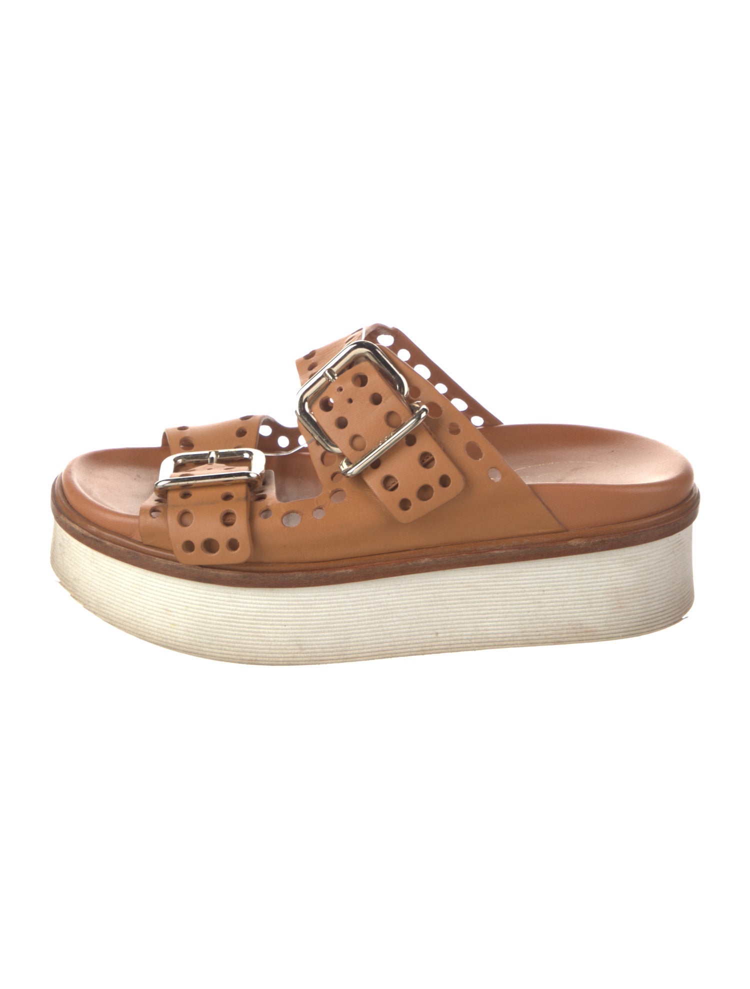 Tod's Leather Lasercut Accents Slides