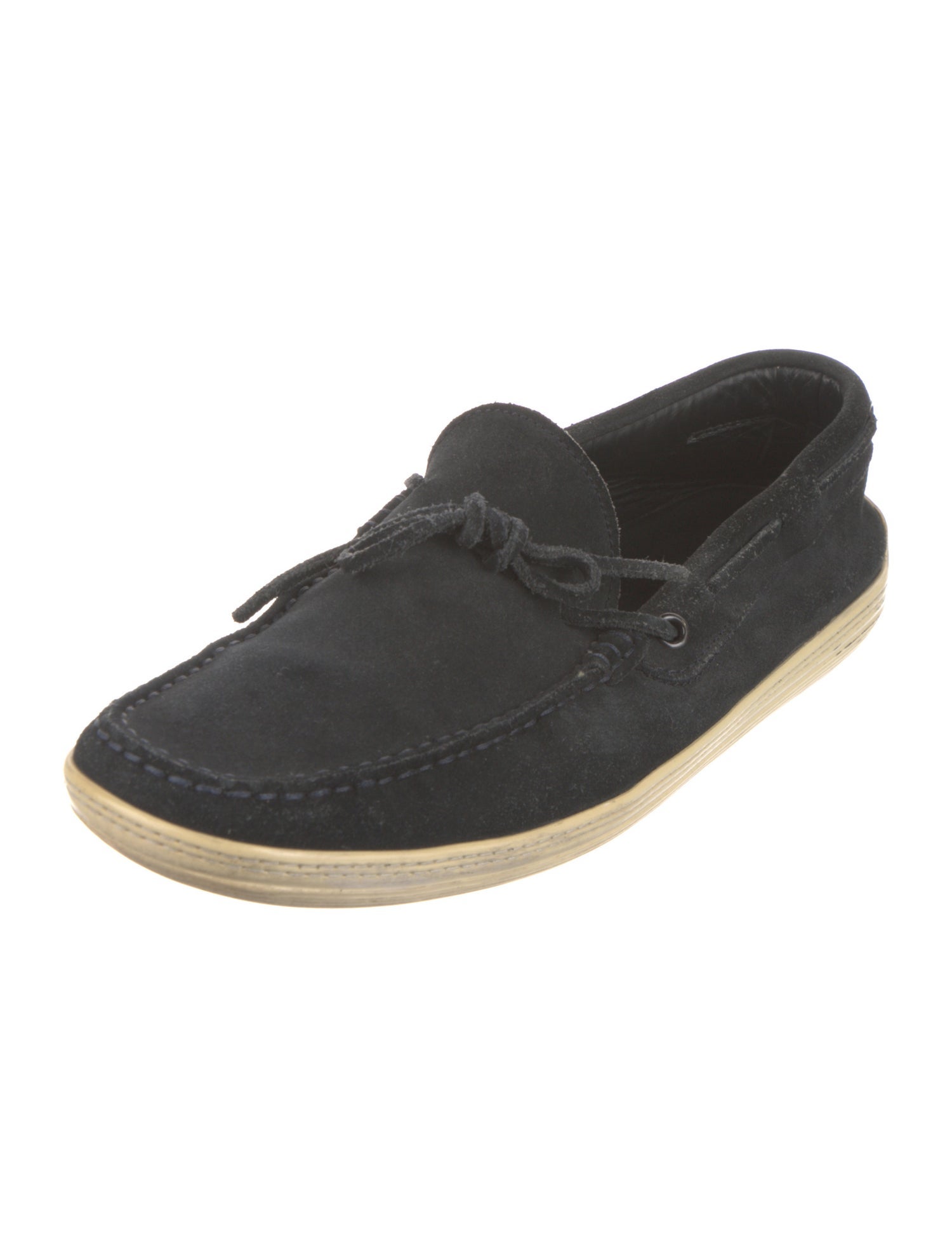 Tod's Suede Bow Accents Boat Shoes