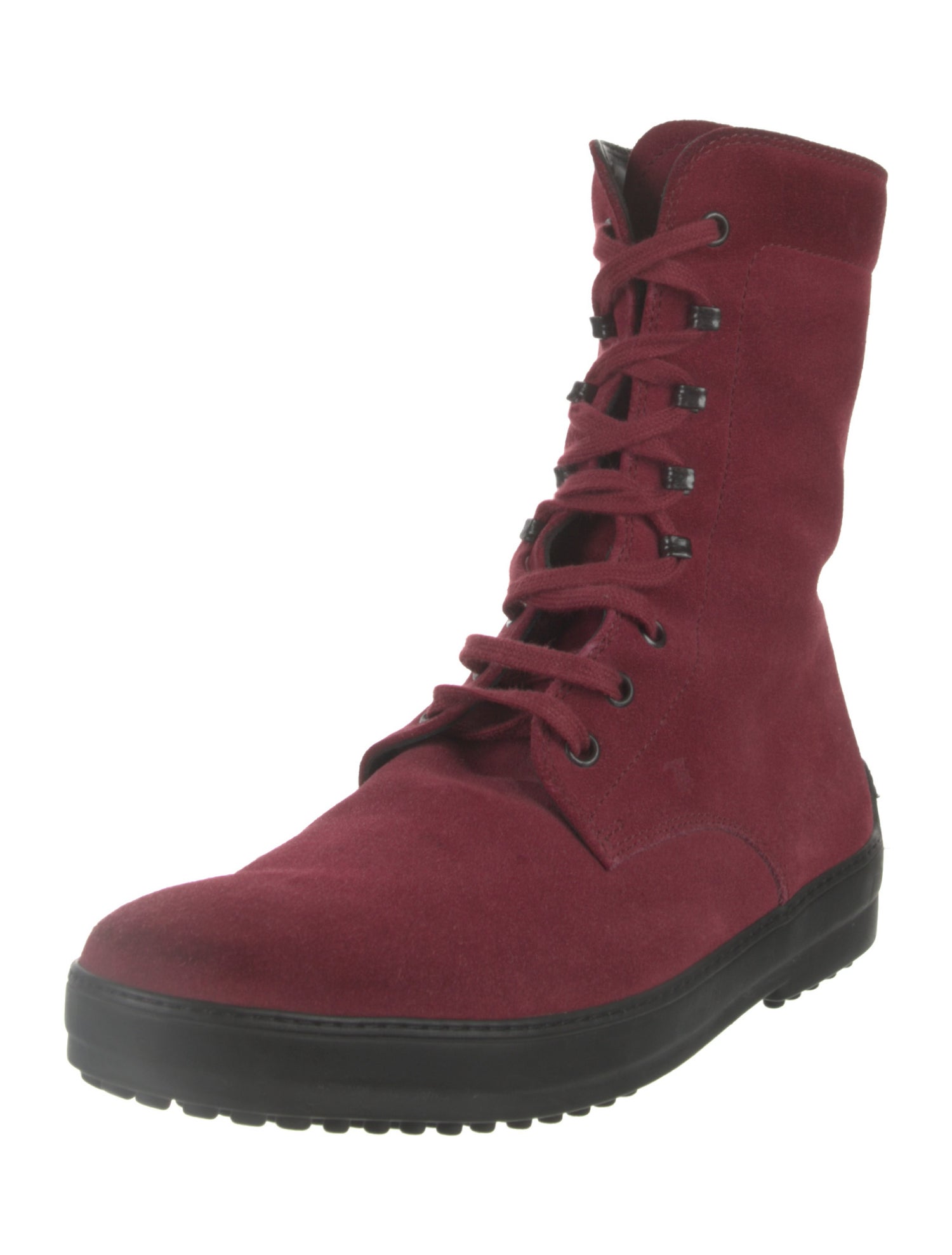 Tod's Suede Lace-Up Boots