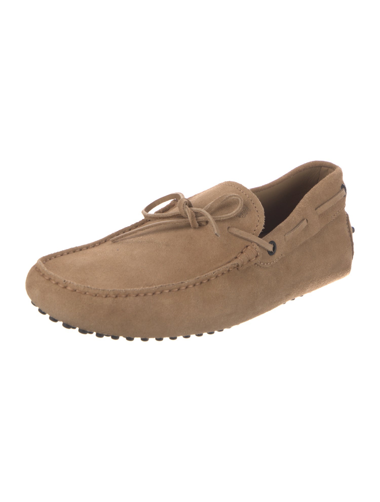 Tod's Suede Bow Accents Boat Shoes