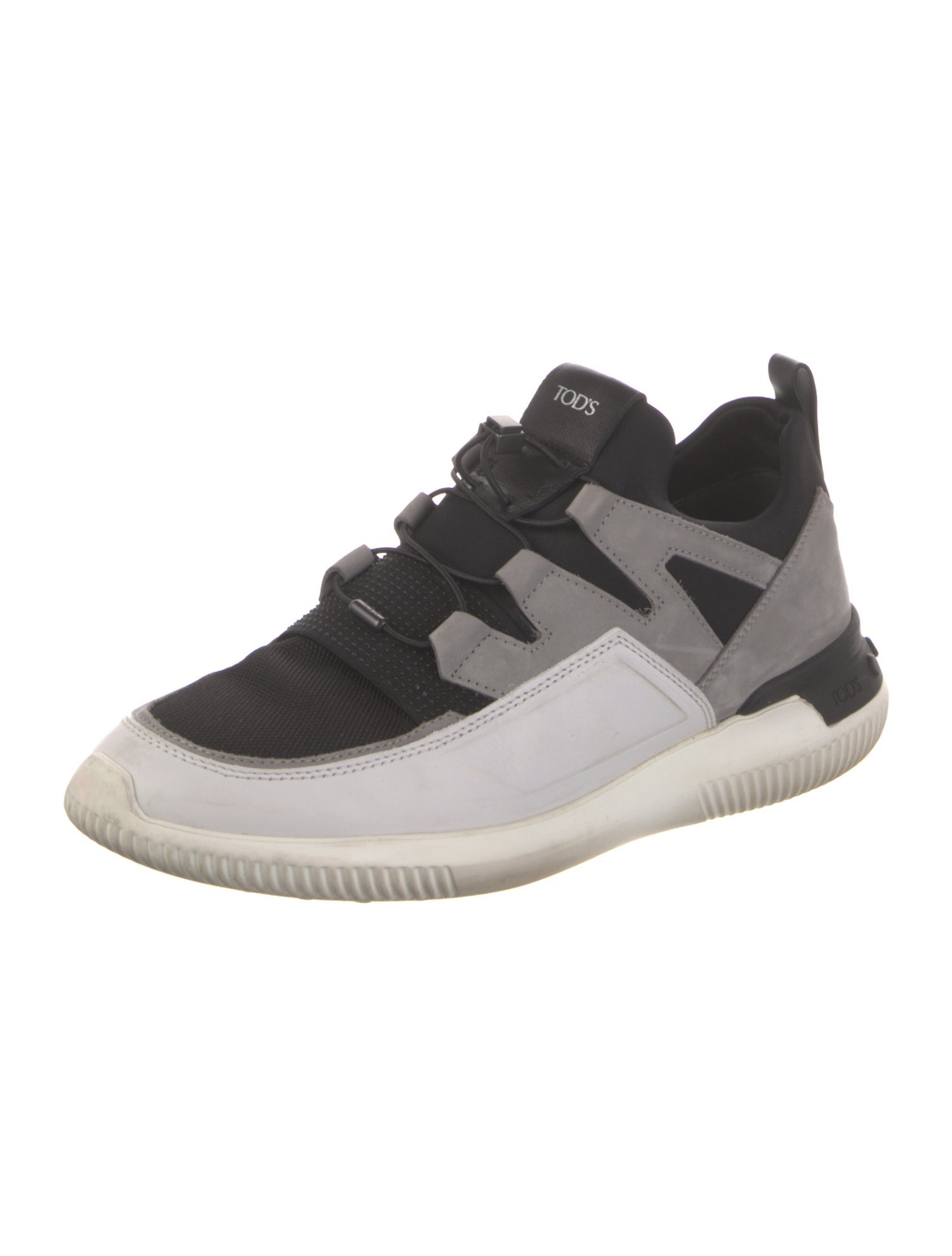 Tod's Leather Colorblock Pattern Sneakers