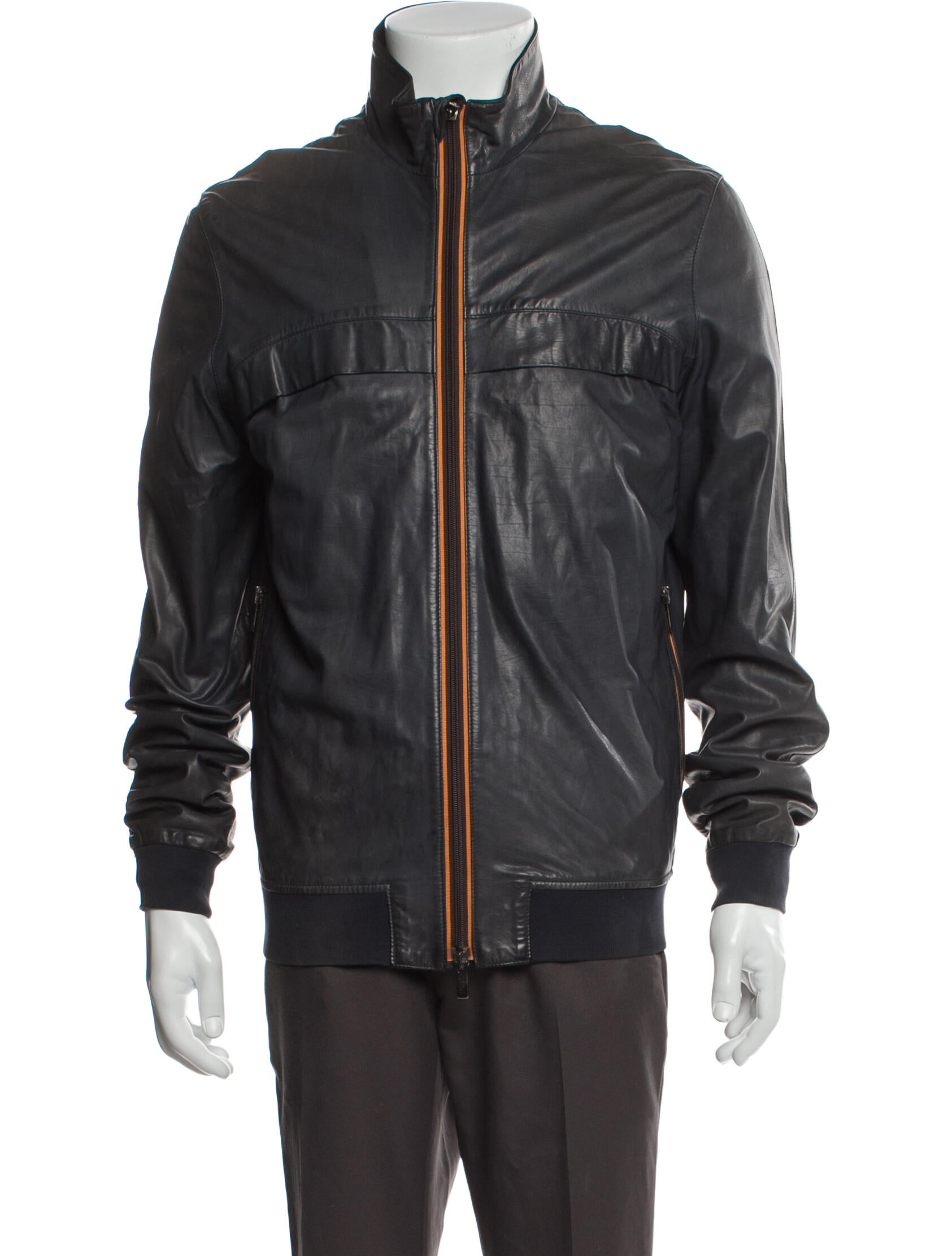 Tod's Calf Leather Windbreaker