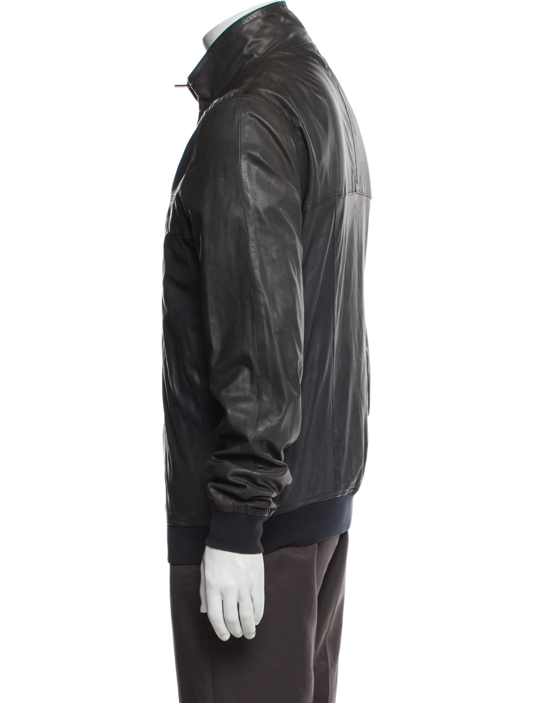 Tod's Calf Leather Windbreaker