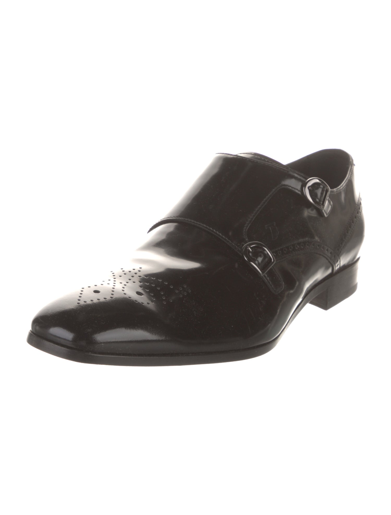 Tod's Patent Leather Monk Straps