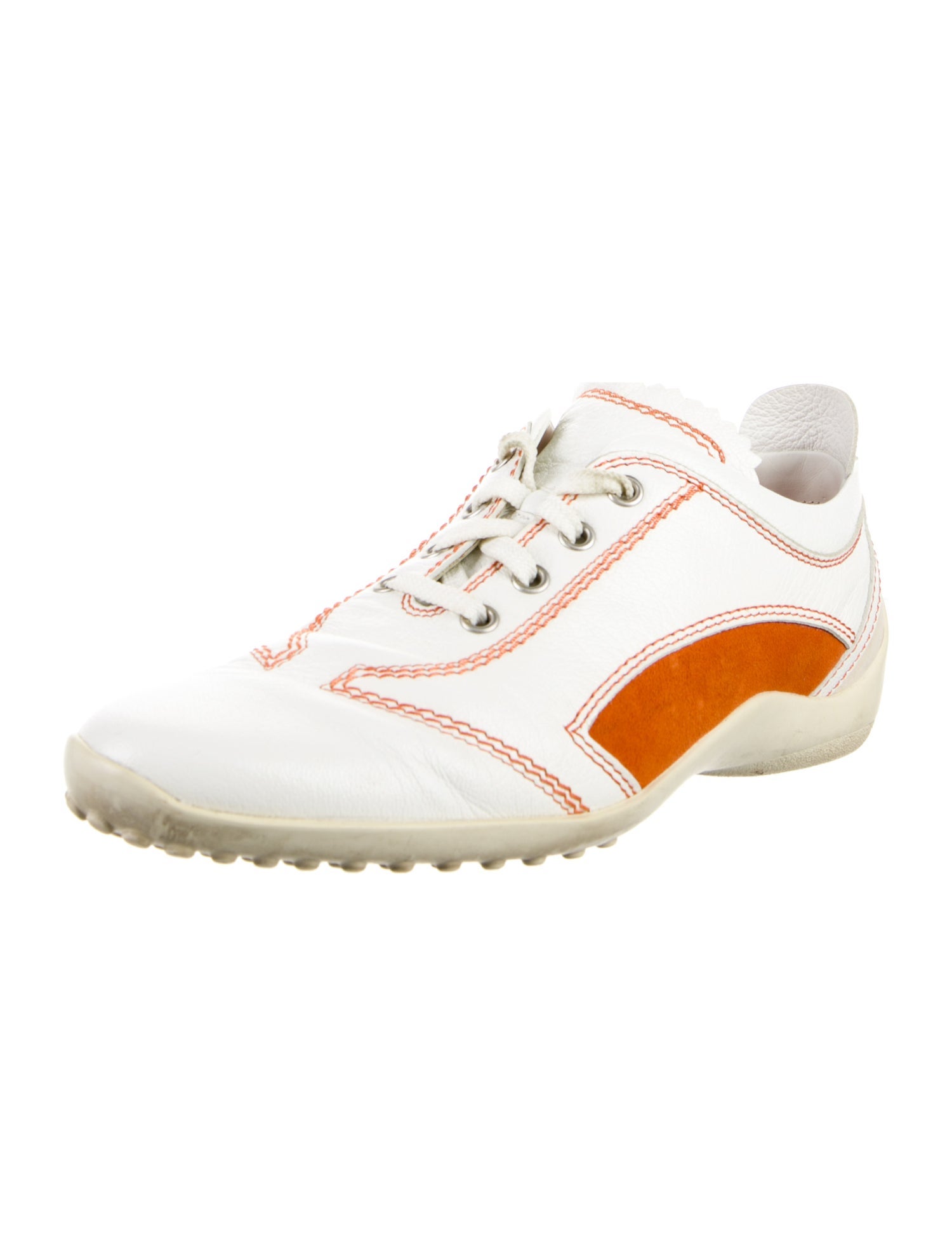 Tod's Leather Colorblock Pattern Sneakers