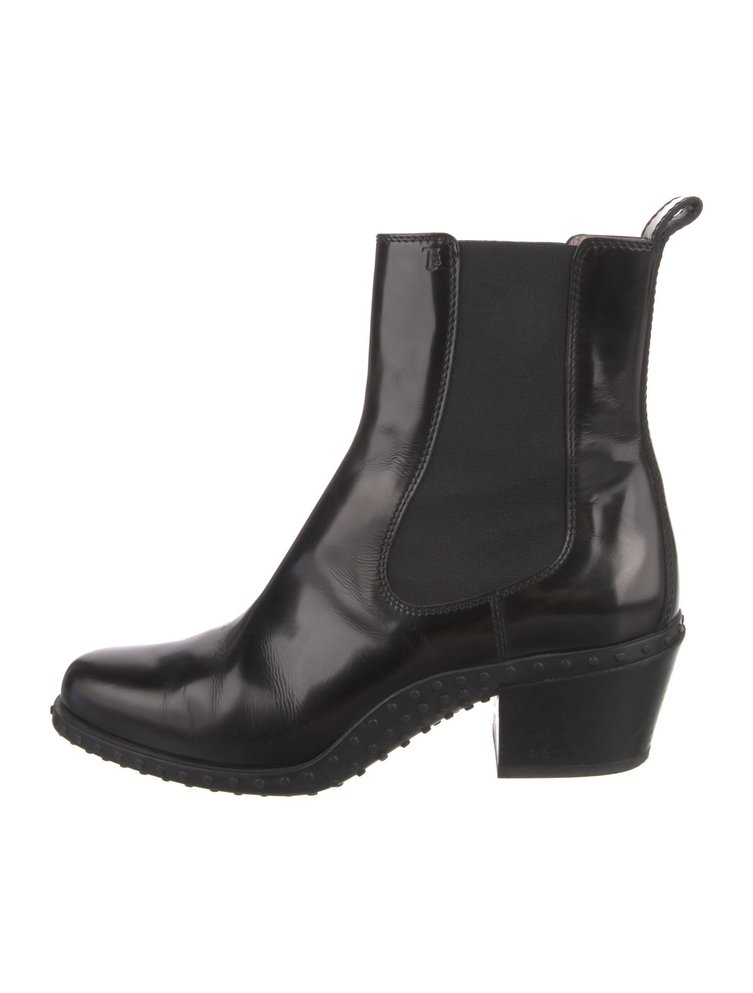 Tod's Patent Leather Chelsea Boots