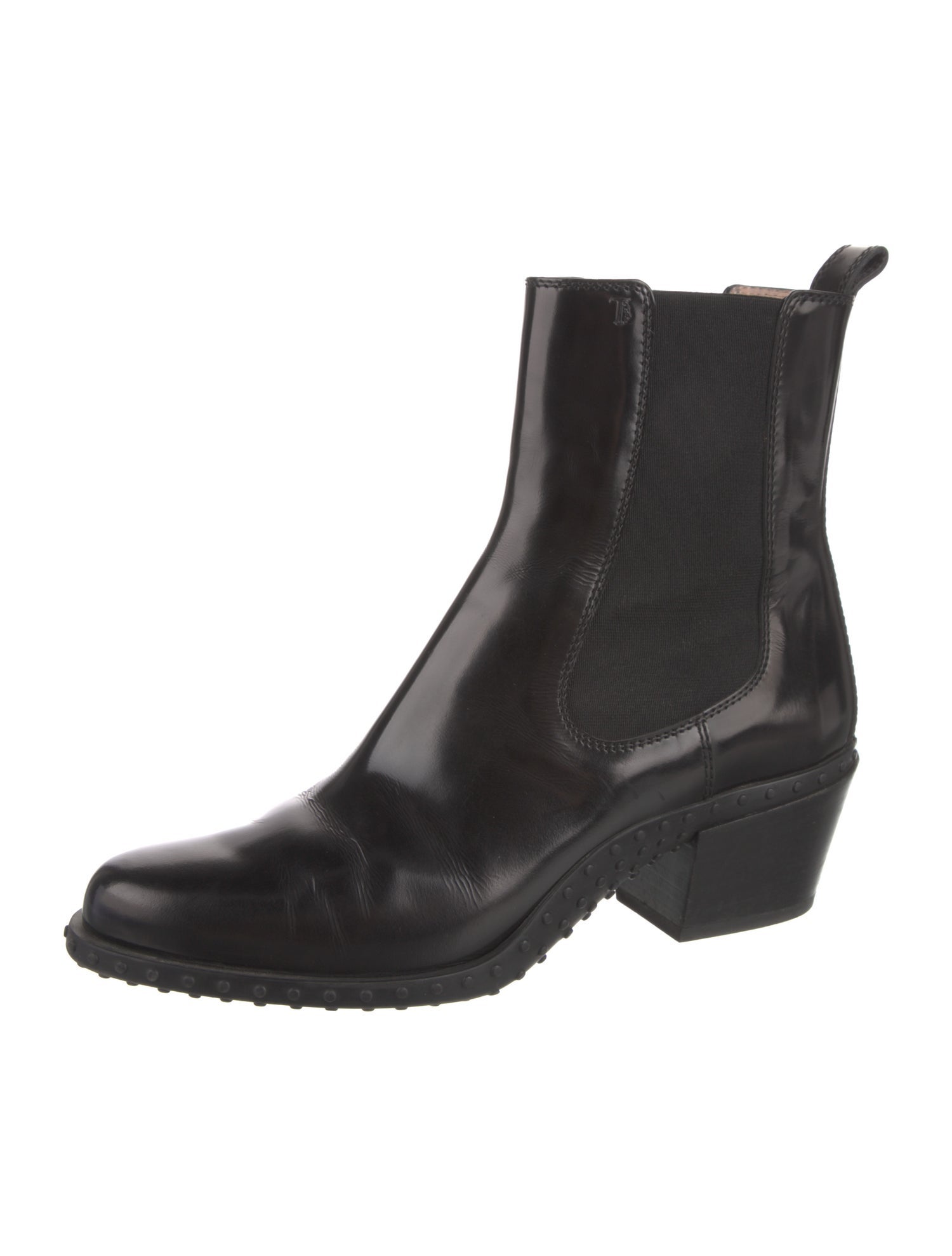Tod's Patent Leather Chelsea Boots