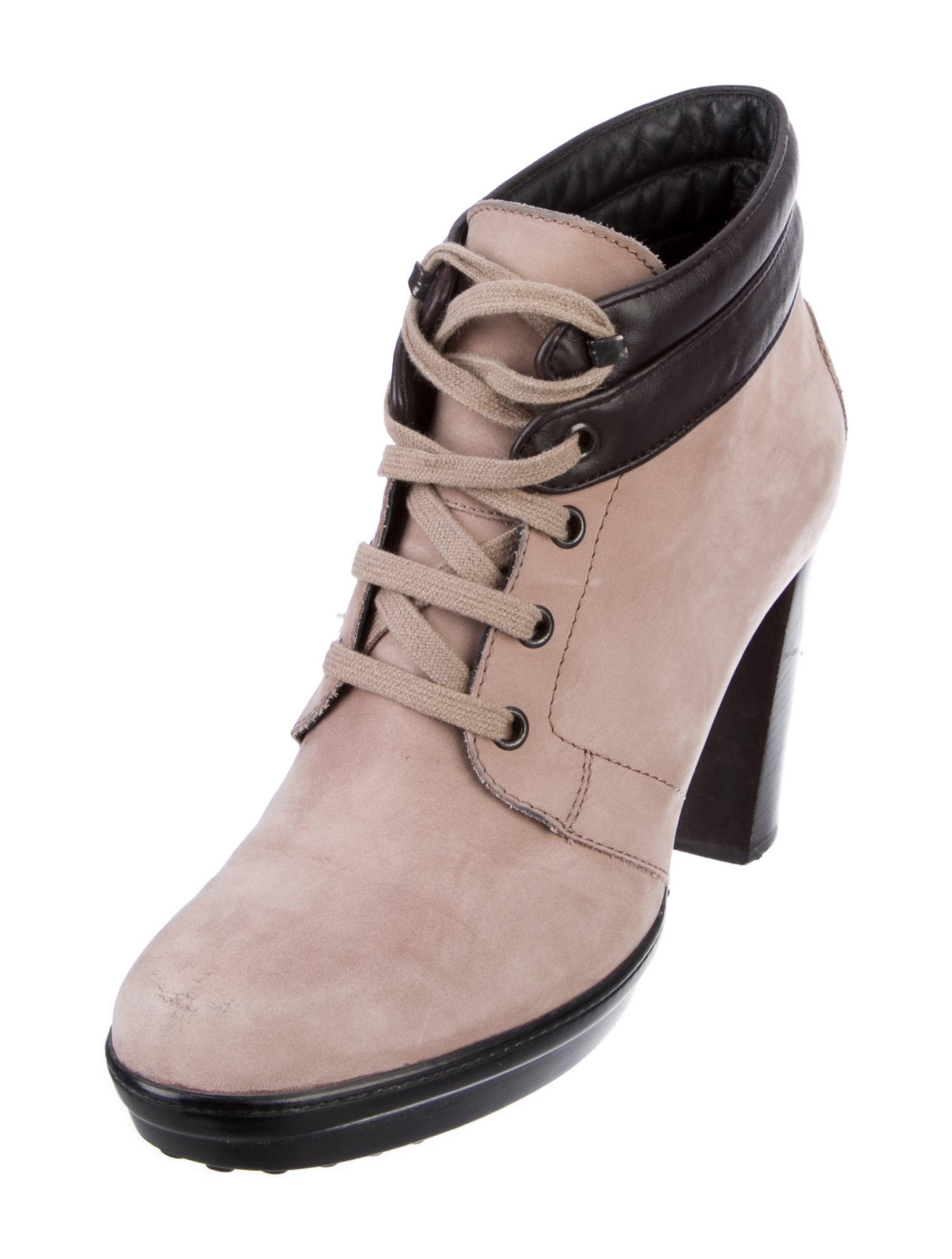 Tod's Suede Lace-Up Boots