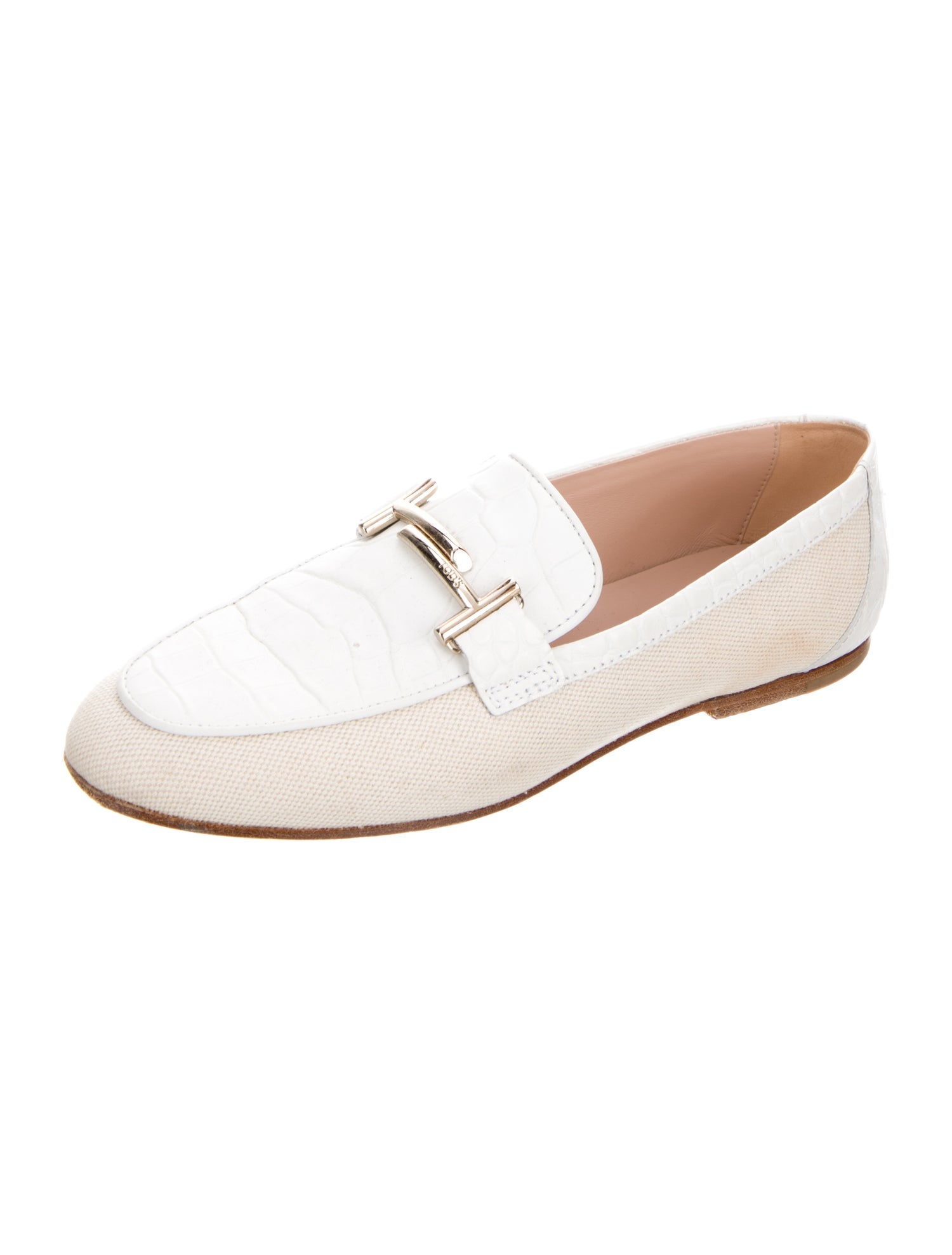 Tod's Embossed Leather Loafers