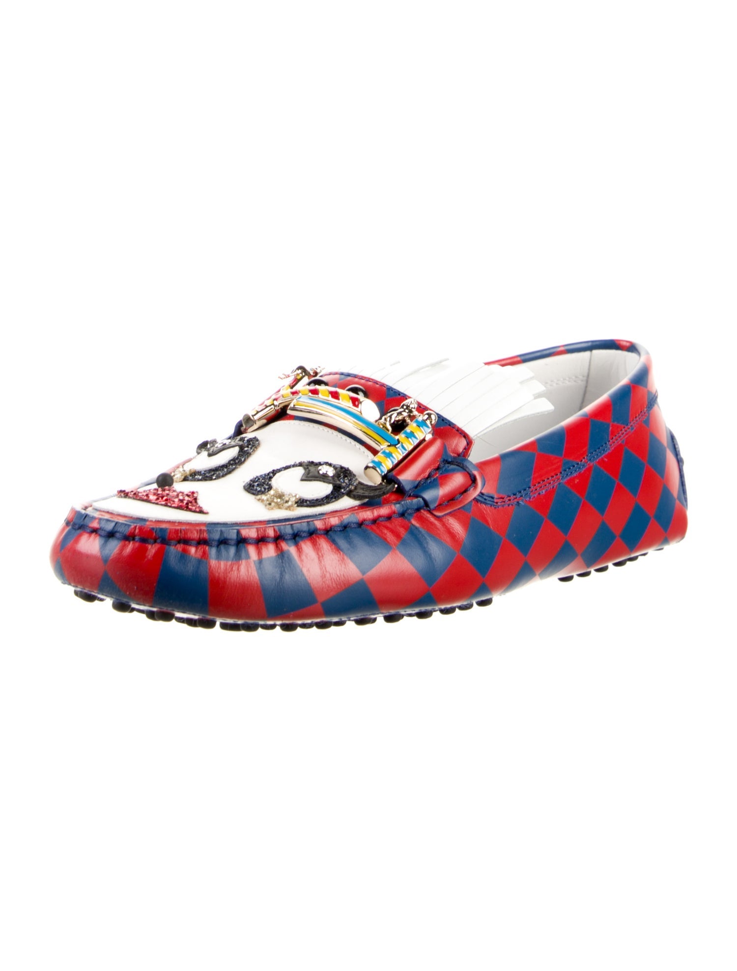 Tod's Leather Printed Loafers