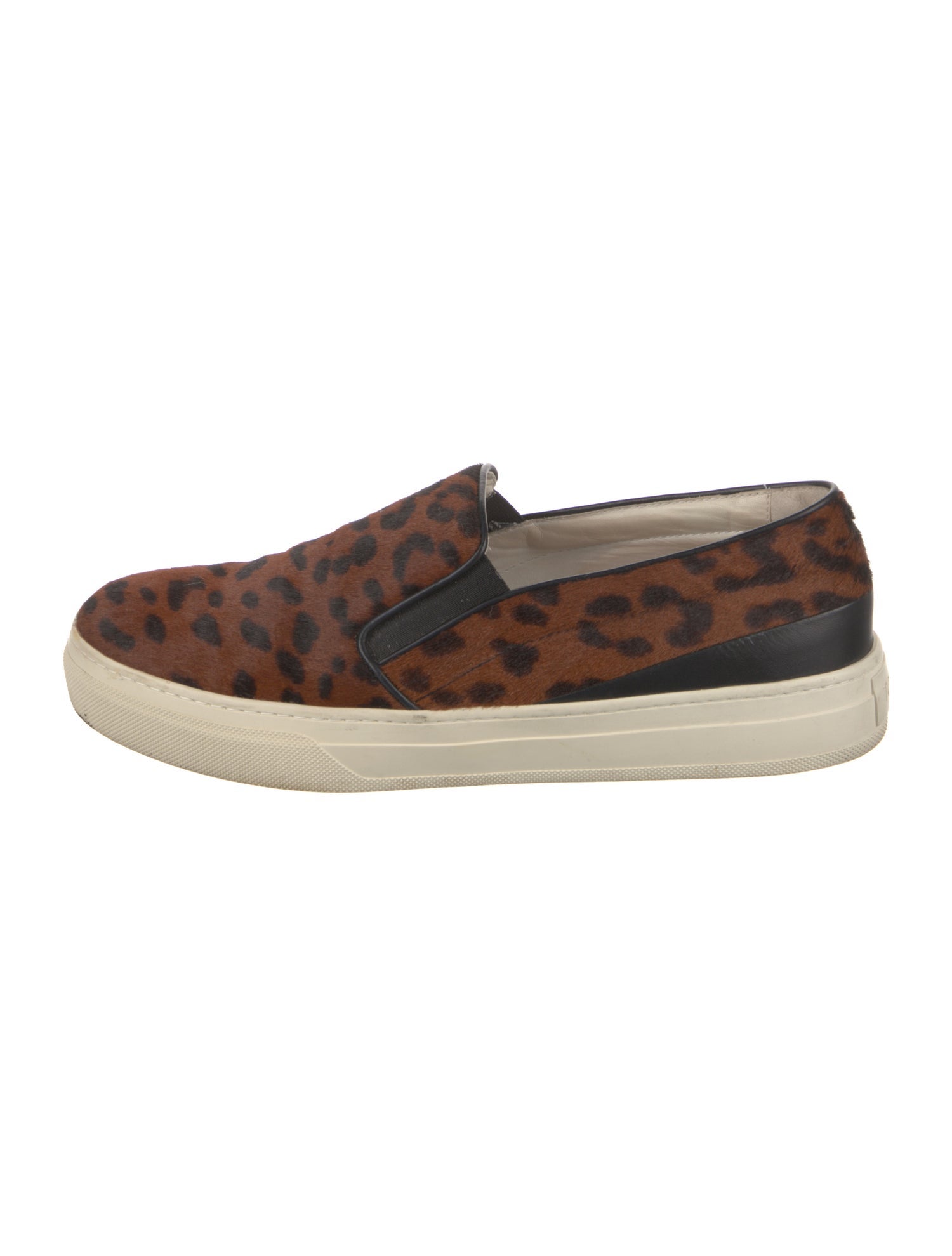 Tod's Ponyhair Animal Print Loafers