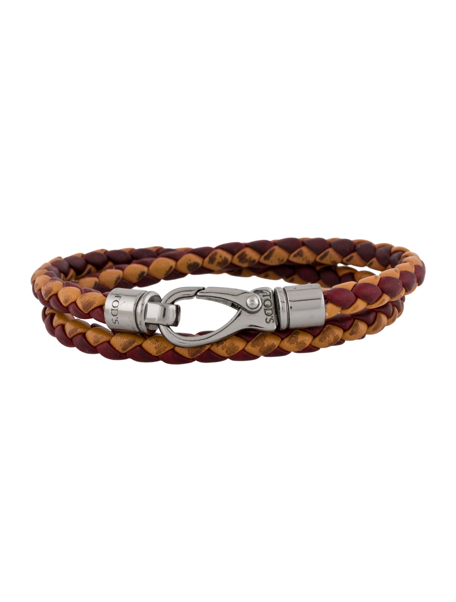 Tod's Leather Braided Wrap Bracelet