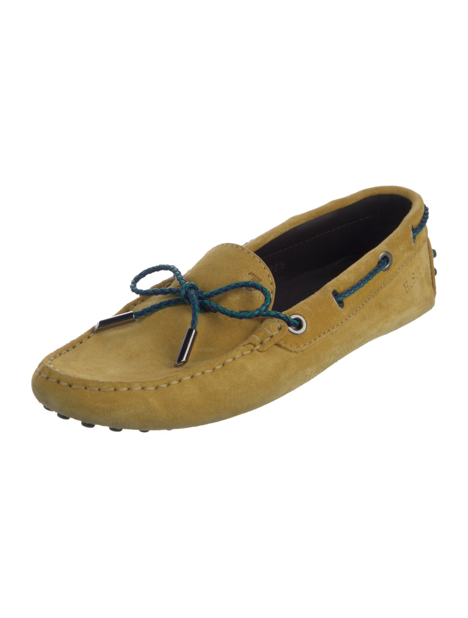 Tod's Leather Bow Accents Moccasins