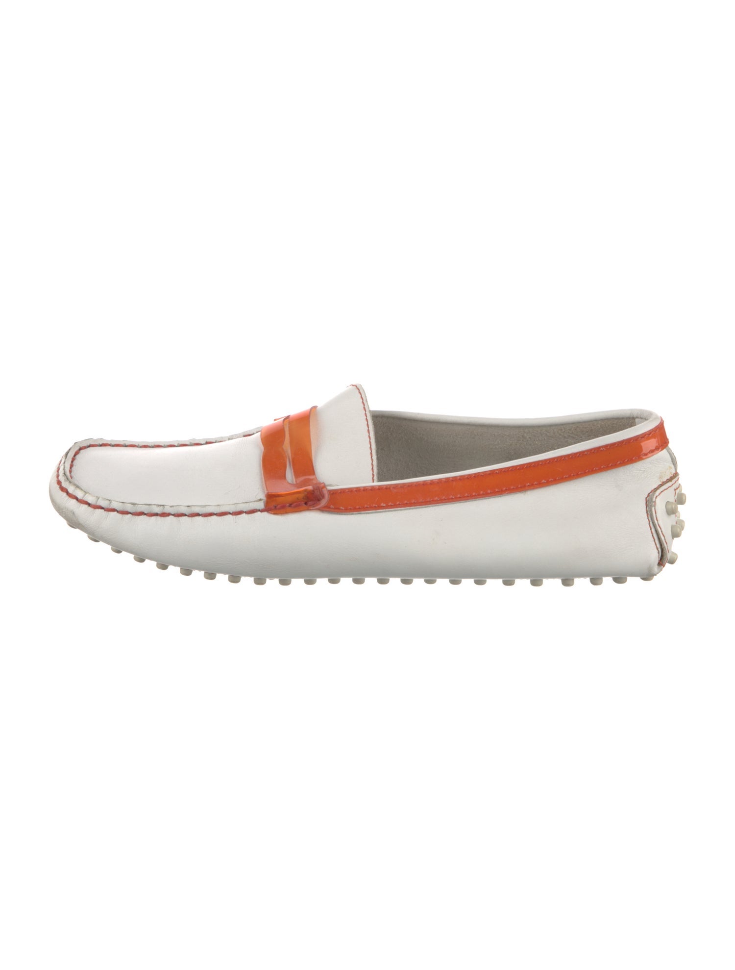 Tod's Leather Colorblock Pattern Moccasins