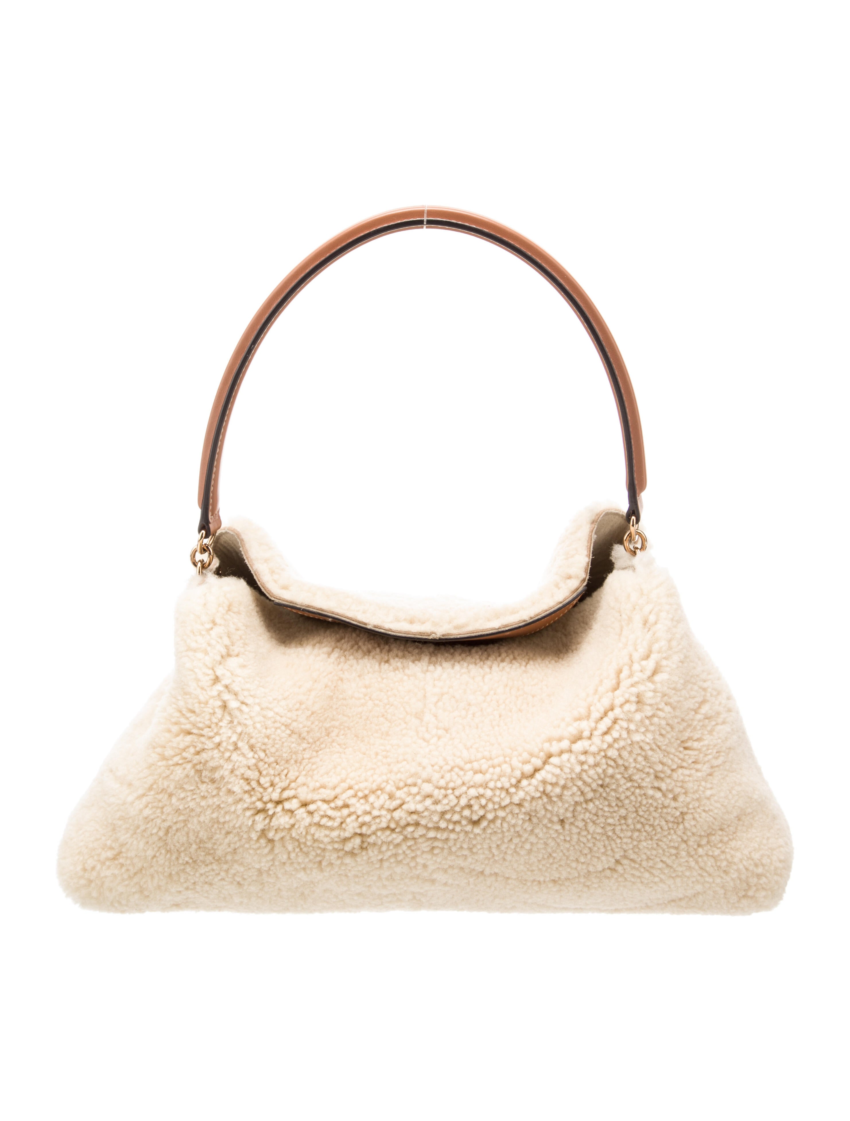 Tod's Shearling Top Handle Bag