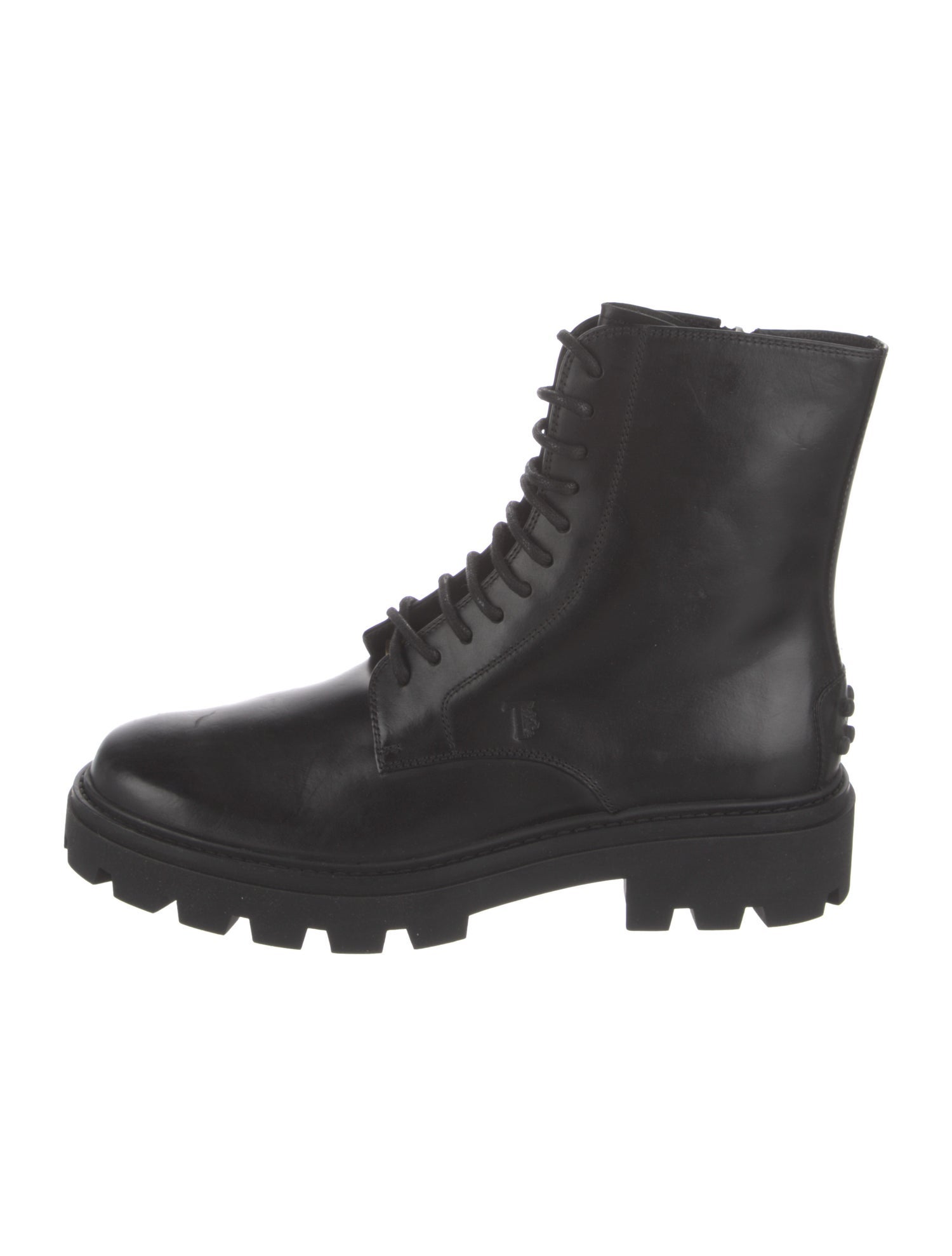 Tod's Leather Combat Boots