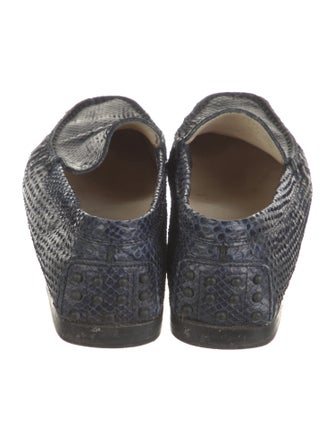 Tod's Python Loafers