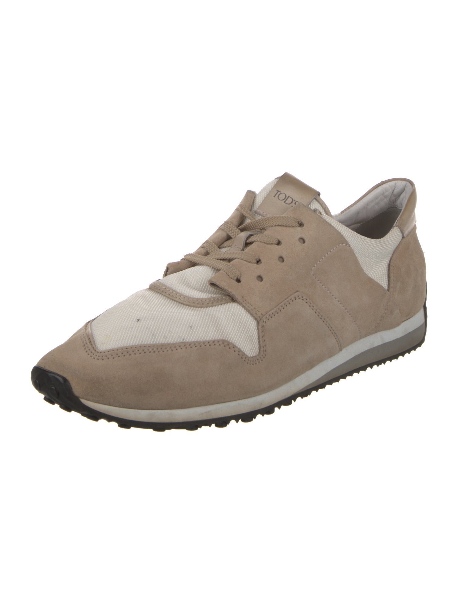 Tod's Leather Colorblock Pattern Athletic Sneakers
