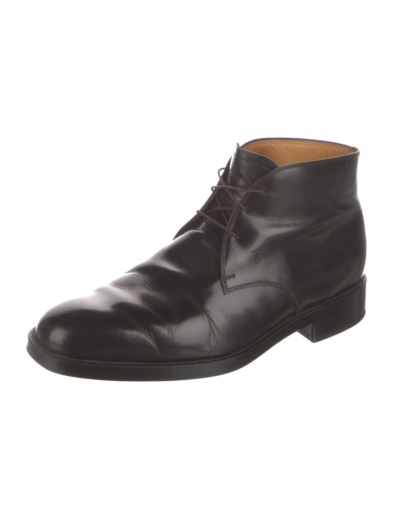 Tod's Vintage Leather Lace-Up Boots